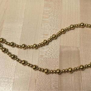 Stainless steel 14k necklace